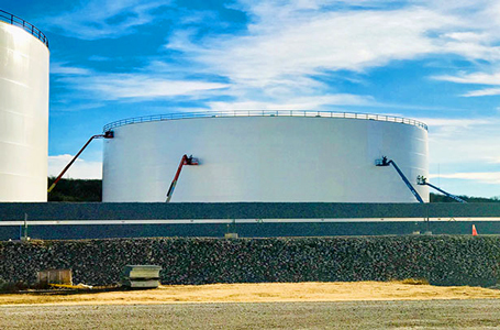 Exterior tank coating project