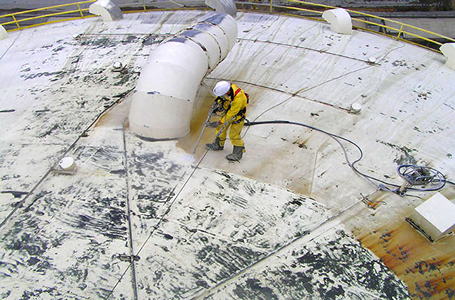 Surface preparation for protective coatings